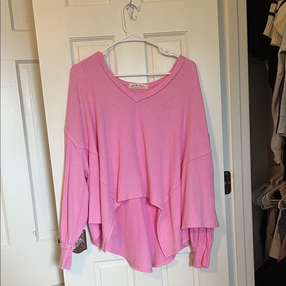 Pink Long Sleeve Women's Top